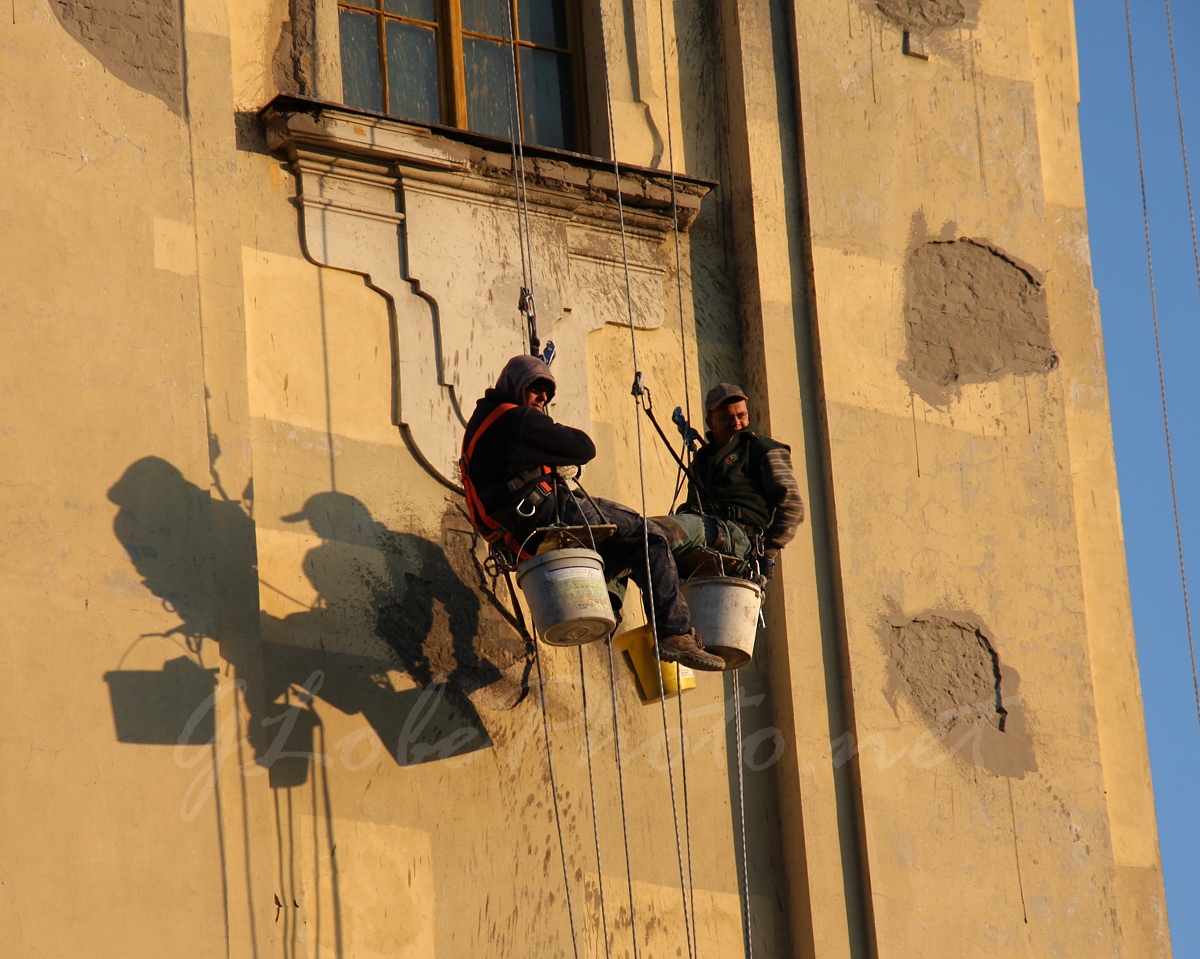 Alpinistk a templomon