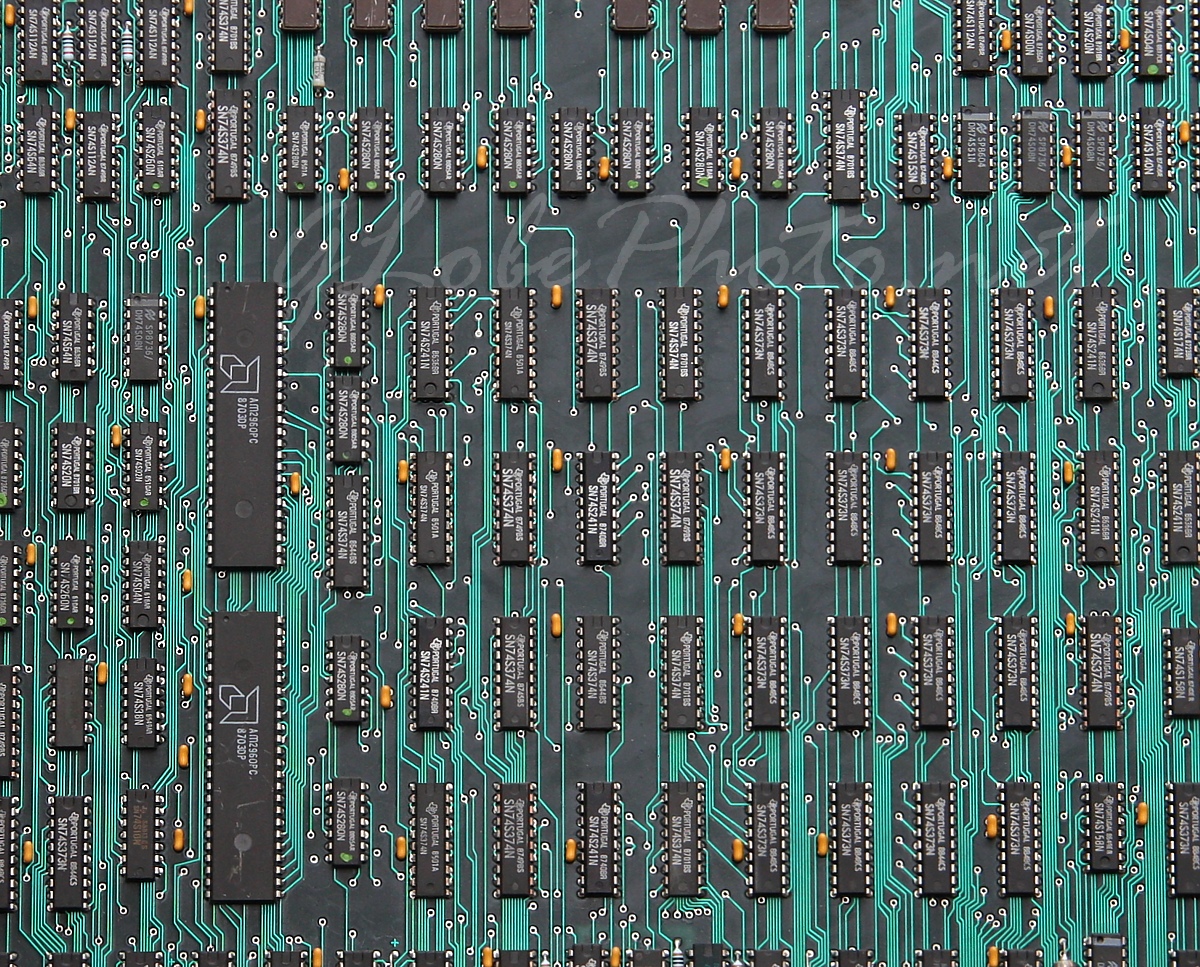 Memory board of old computer