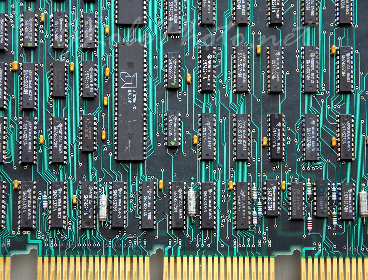 Memory board of old computer