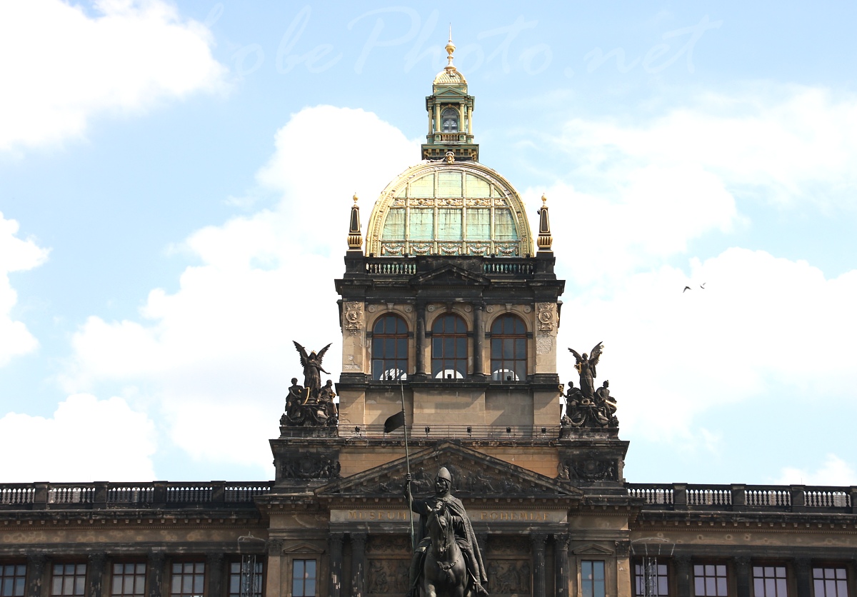 Prga, Vencel tr, Nemzeti Mzeum - Prague, Wenceslas square, National Museum